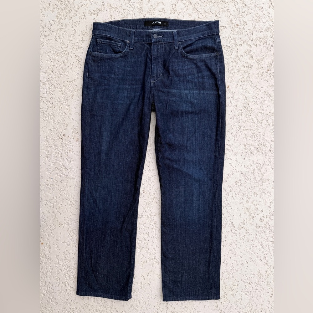 Mens Joe’s Jeans Size 34 X 30 Classic Straight Evans, Dark Blue Rinse Mid rise - Picture 8 of 9